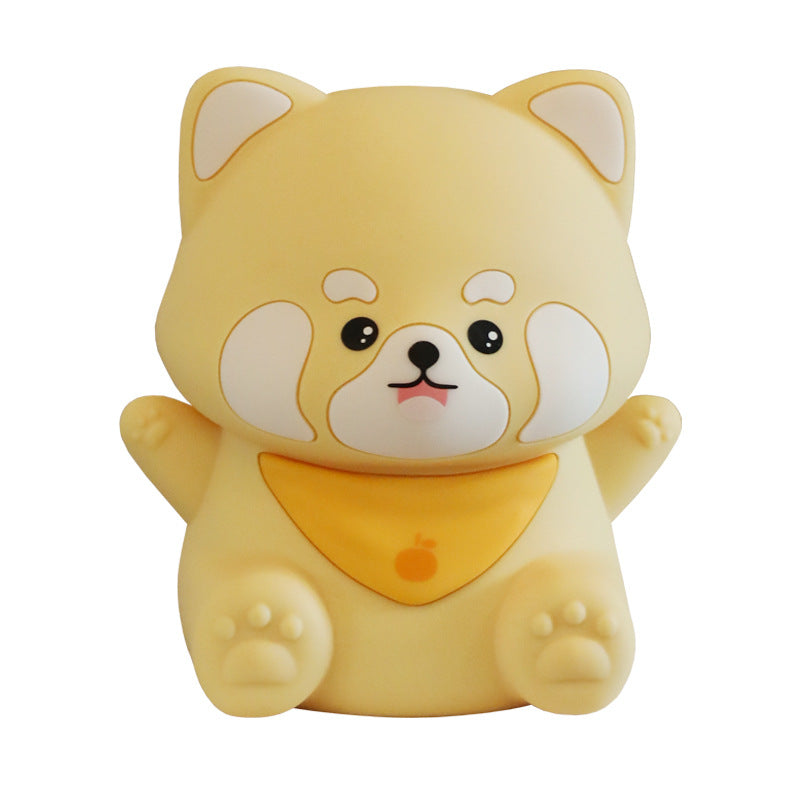 Cute Red Panda Lamp, LED Squishy Animal Night Light for Kids Sleep, Breastfeeding Nursery Nightlight for Room Decor, Rechargeable Bedside Touch Silicone Lamp, Unique Dorm Decor Gift Toy