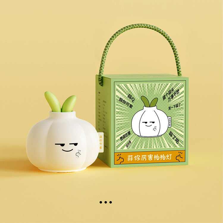 Touch sensor desk lamp, kindergarten night light, cute garlic-shaped night light for desktop - bedroom desk lamp for desktop, bedroom, children's room and living room