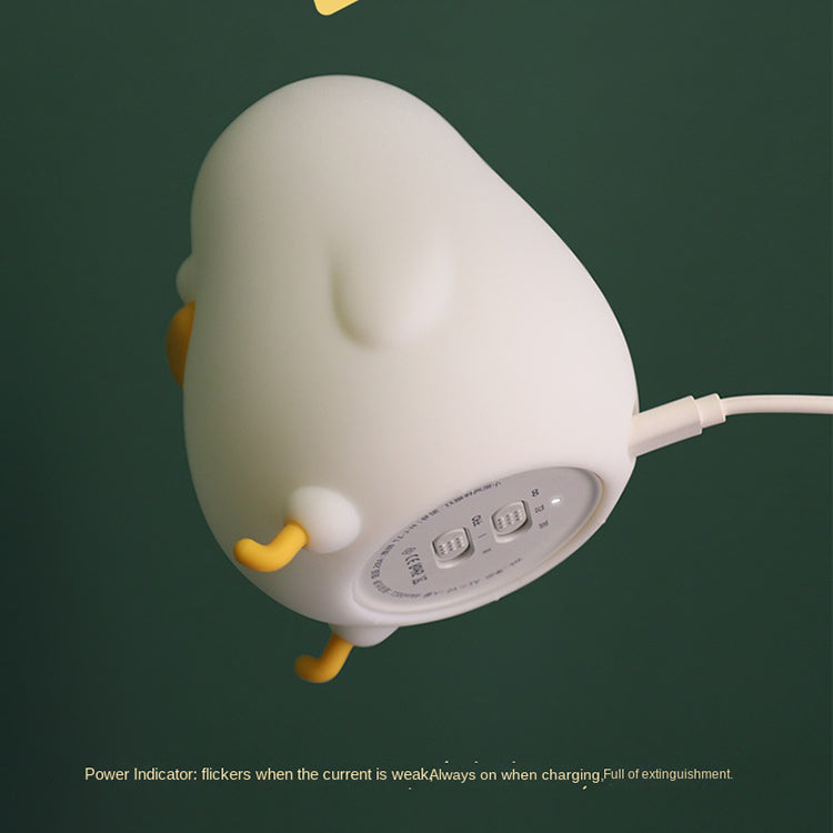Night Light for Kids, Cute Silicone Nursery Chick Lamp for Baby and Toddler, Animal Night Light for Boys and Girls, Squishy Bedside Lamp for Kids Room