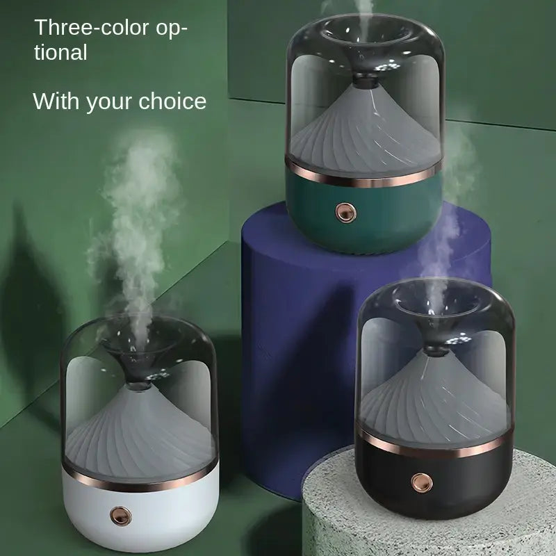 Portable Mini Mist Humidifier - 120ML USB Desktop Personal Water Replenishing Atomizer Air Humidifier Mute Aroma Diffuser for Home Car Bedroom Office and Travel (Color : White) (Green)