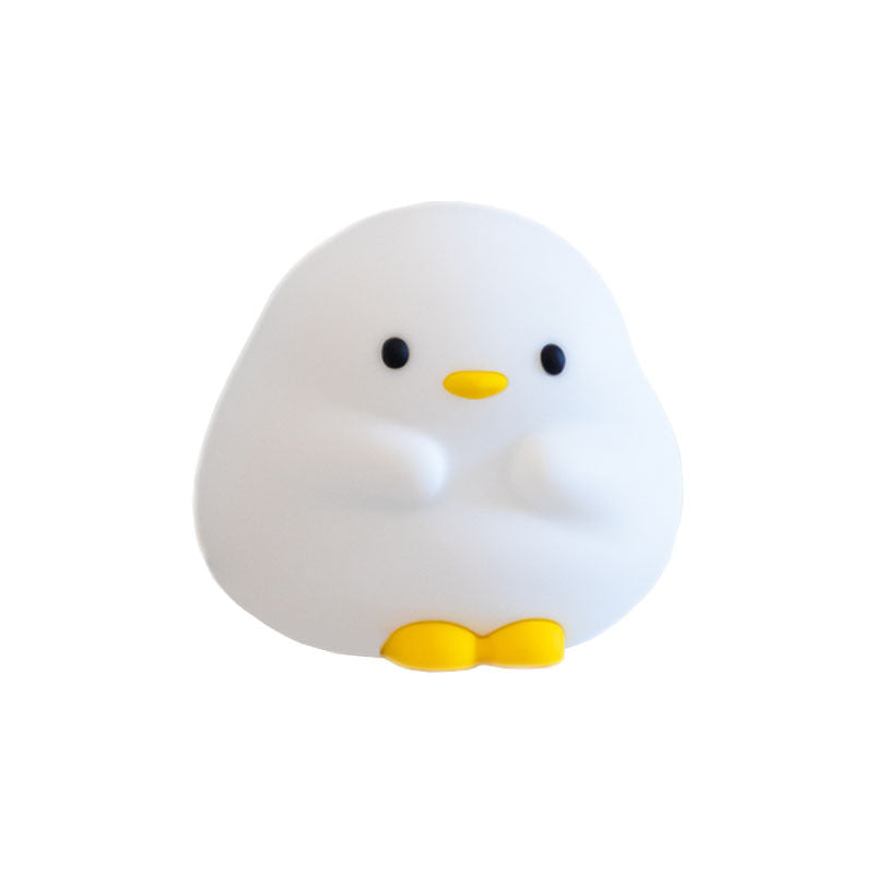 DunDun Duck Night Light, Cute Duck Lamp, Squishy Silicone Nightlight for Bedrooms with 30 Minutes Timer, Rechargeable Bedside Lamp with Touch Control for Bedrooms, Living Room