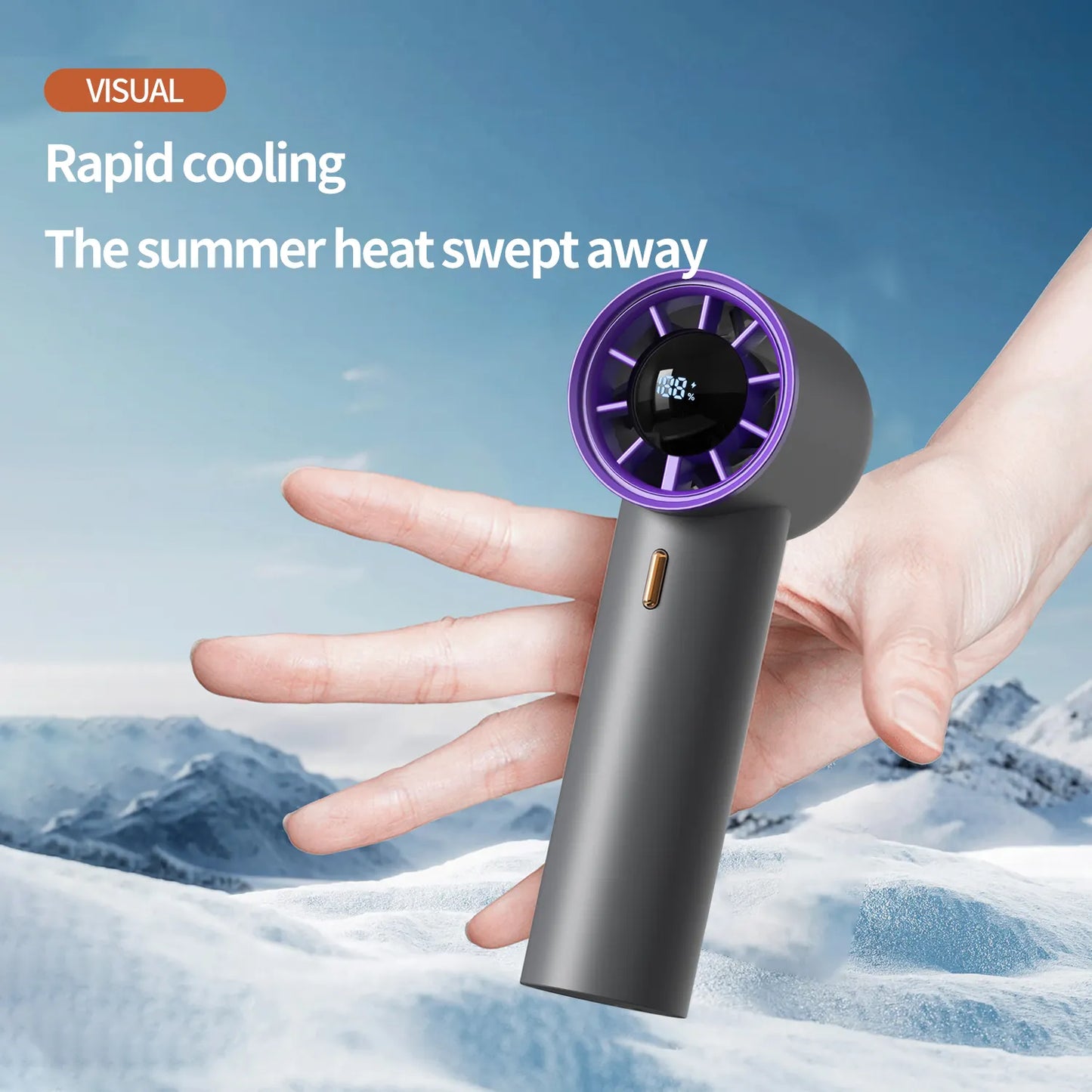 Outdoor Wholesale Handheld Mini Portable Personal Outdoor Hand Cooling Cooler Held Rechargeable Fan Electric Air Cooling Fan