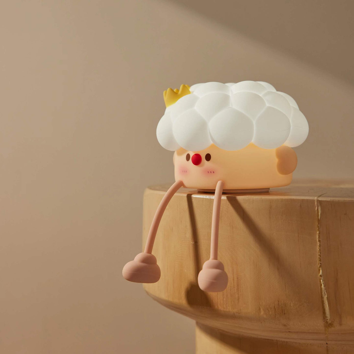 Silicone Pat Light, Cute Silicone Kids Lamp Dimmable Light, Cartoon Prince Silicone Clap Light Bedside Lamp Dimmable Touch Lamp