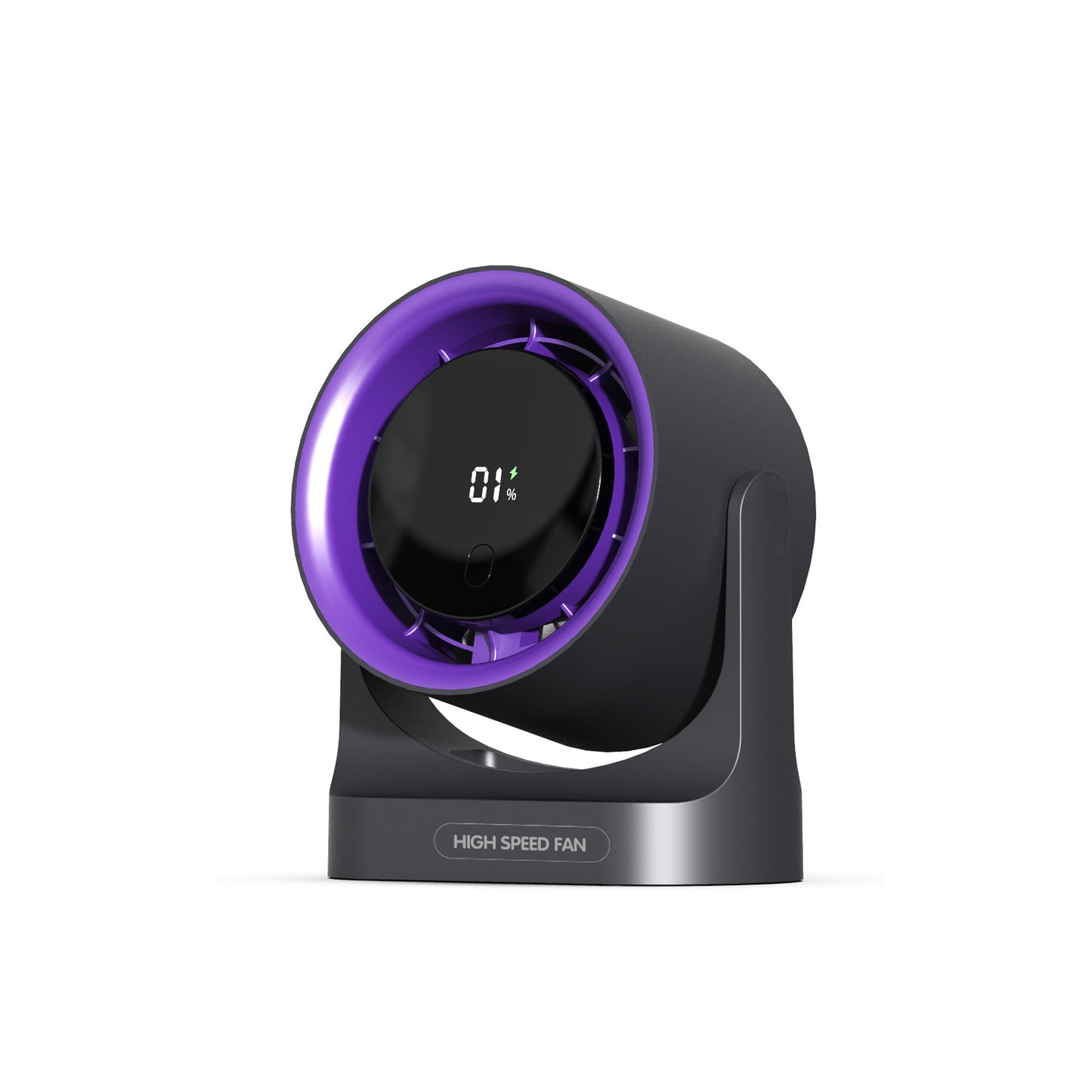 Desk Fan with Battery Operated, Quiet Digital Display Portable Fan, 100 Speeds Small Cooling Fan, Remote Control USB Rechargeable Table Fan for Home, Office, Bedroom (White)