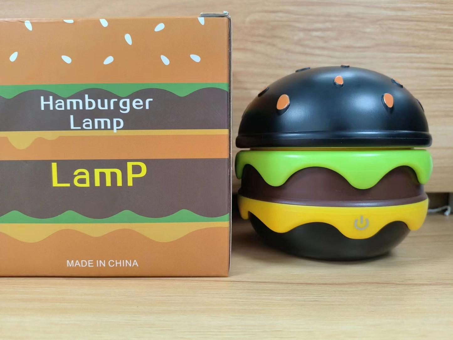 Cute Desk Lamp for Kids, Rechargeable Hamburger Small Desk Lamps with Adjustable Neck Dimmable Touch Switch, Reading Table lamp, Kawaii Desk Accessories Room Decor for Boys Girls Gifts