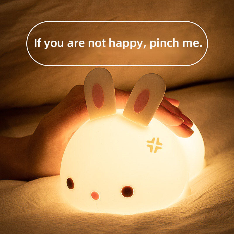 Night Light for Kids Bunny Cute Lamp Kawaii 16 Colors Kids Night Light Baby Night Light Lamp Rechargeable Toddler Night Light for Baby Nursery Night Light Kids Lamp Nightlight for Kids Room
