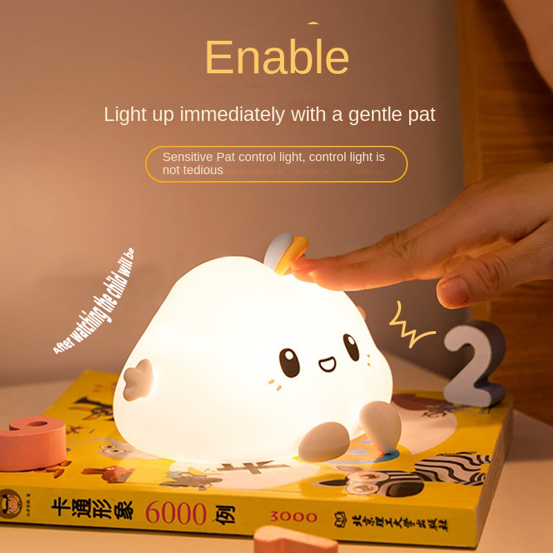 Luces nocturnas para habitación de niños y bebés recargable de silicona Kawaii portátiles  cloud y esponjosas