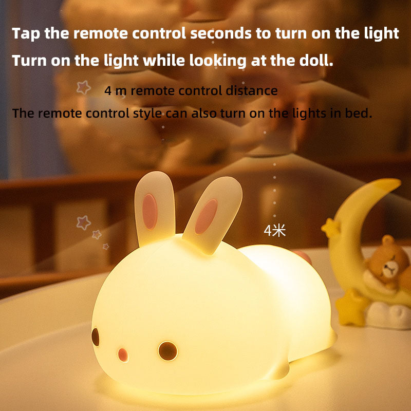 Night Light for Kids Bunny Cute Lamp Kawaii 16 Colors Kids Night Light Baby Night Light Lamp Rechargeable Toddler Night Light for Baby Nursery Night Light Kids Lamp Nightlight for Kids Room