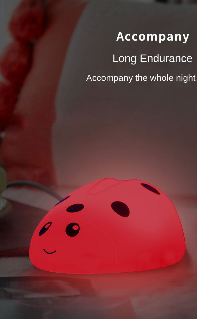 Night Light for beetle beetle Light Nightlights for Children Animal Light 7 Breathing Color Light Cute beetle Gift for Baby Girl Bedroom (beetle Lamp)
