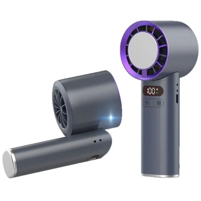 2025 New Style 4000mAh High-Speed Super Power Portable Hand Fan Rechargeable Cooling Mini Turbo Fan Electric Fan Portable