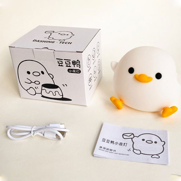 Dodo Duck Soft Silicone USB Rechargeable Touch Sensor Night Lights Lamp with Dimmable LED Bedside Lamp with Timer & Tap Control for Rooms/Office/Home/Bedroom
