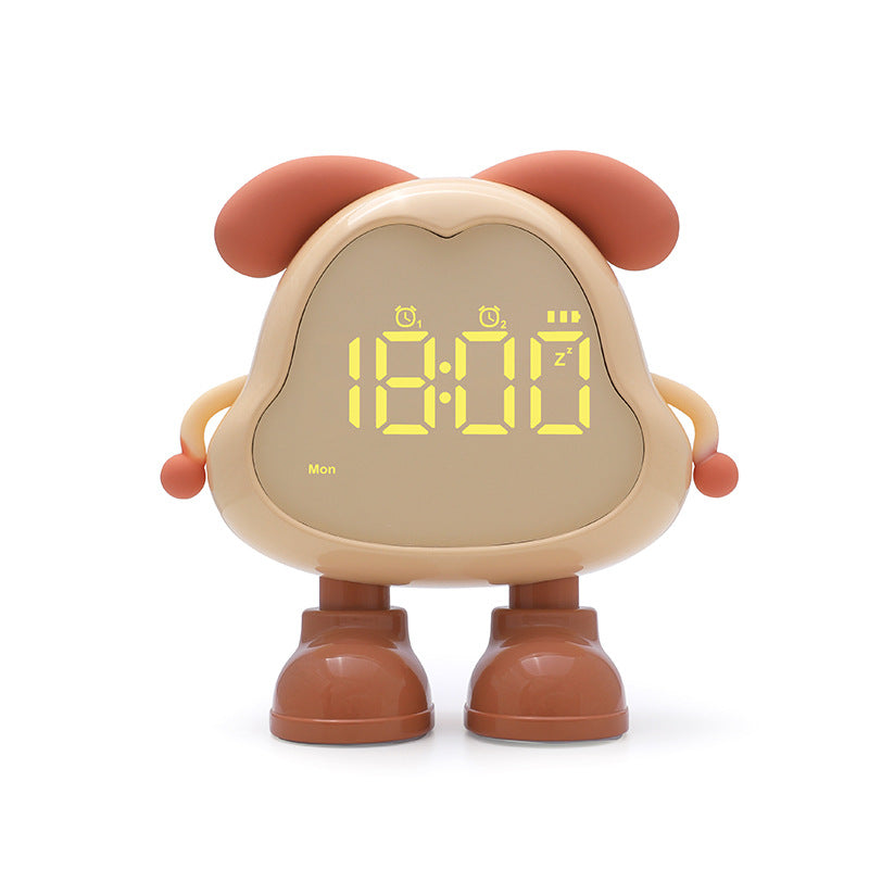 Dora Smart Alarm Clock for Middle School Students | LED Night Light, Silent, Rechargeable, Dual Alarm, 6 Ringtones