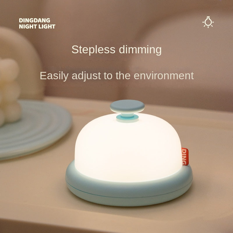 Cross border new product Dingdang night light USB charging simple night light mini desktop bedroom bedside companion sleep light
