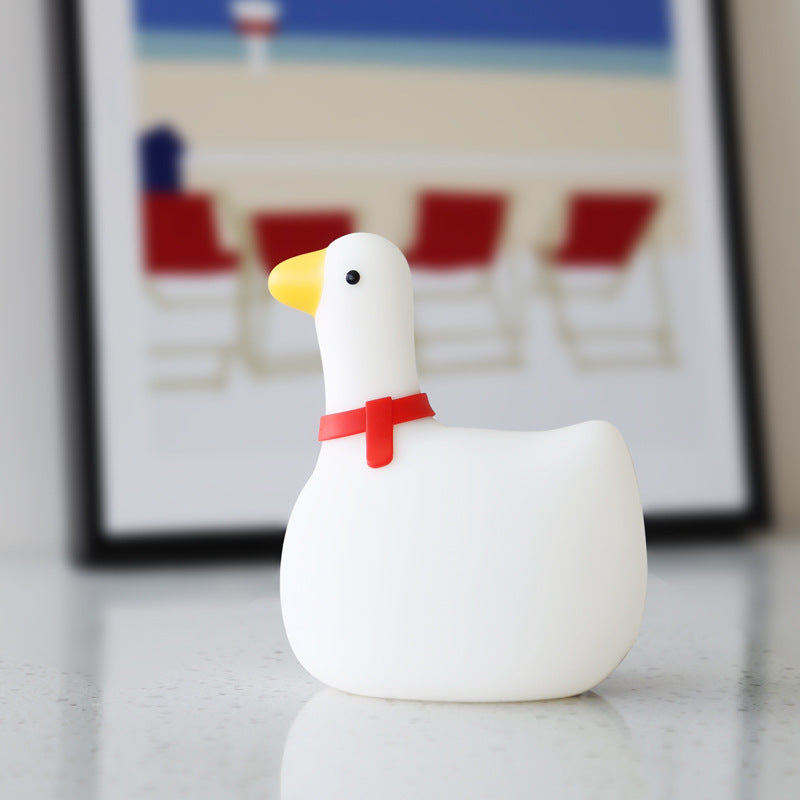 Rocking Goose Silicone Lamp Baby Nursery Light Bedroom Night Light Baby Silicone Light Goose Silicone Light Silicone Night Light Baby Night Light Children Night Light Nursery Lamp