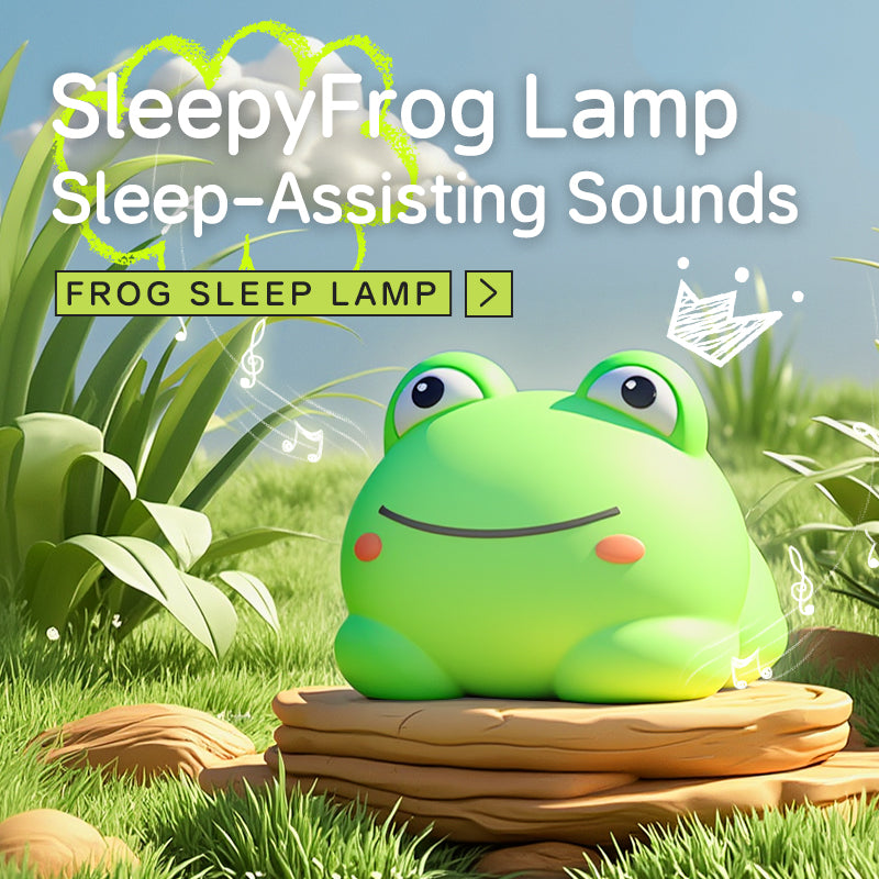 Cute Frog Silicone Night Light – Rechargeable Touch Sensor Lamp with Music & RGB Modes, Kids Nursery & Bedroom Decor