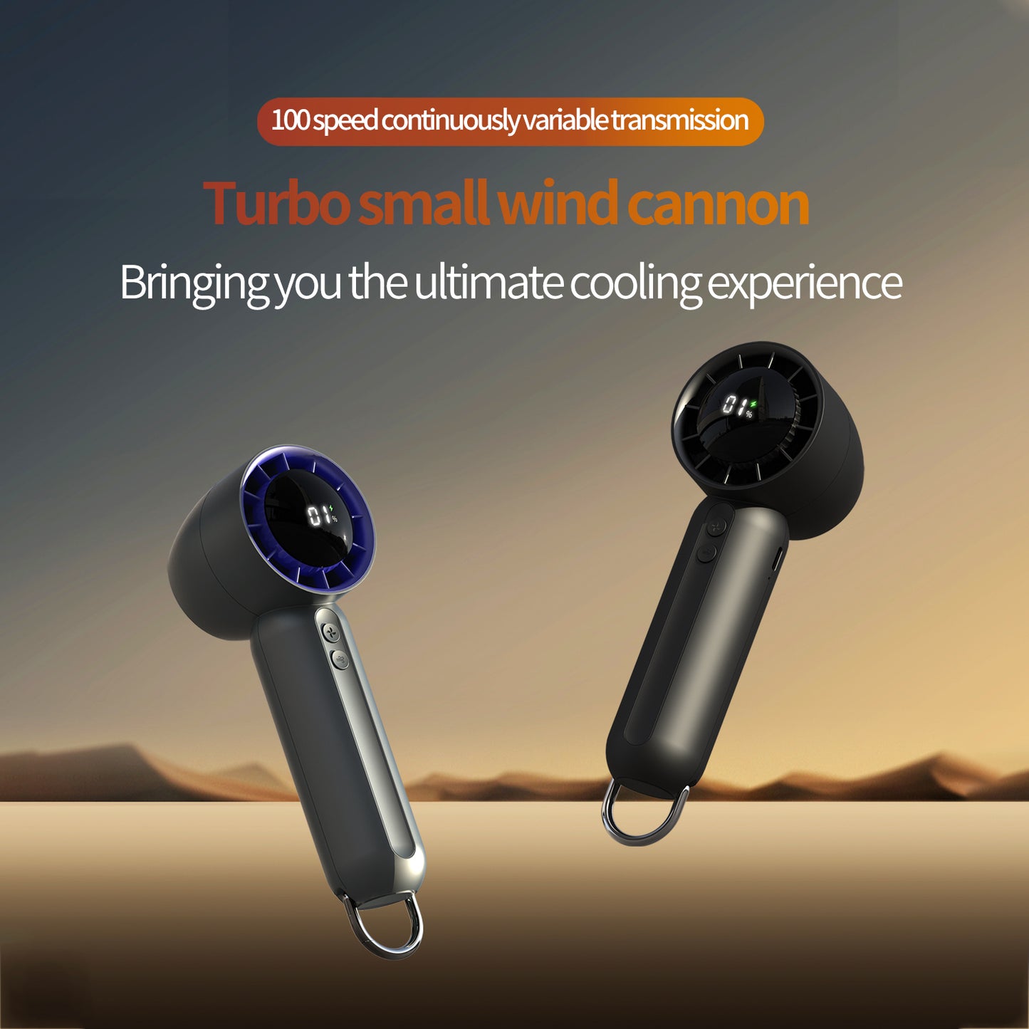 New Creative 100-speed High-speed Handheld Mini USB Fan Outdoor Desktop Violent Turbo Fan