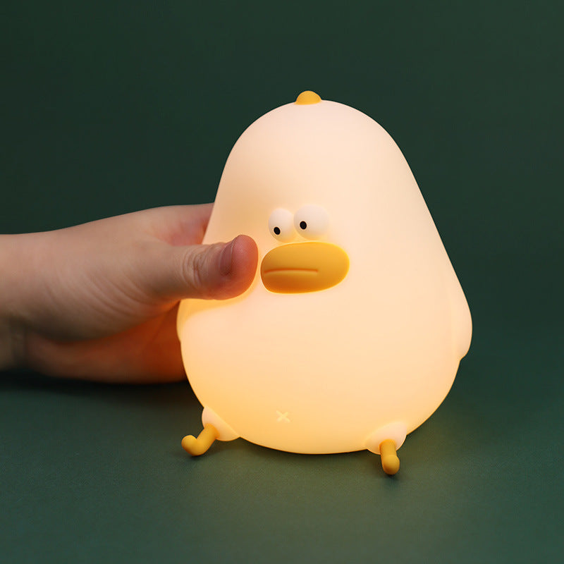 Night Light for Kids, Cute Silicone Nursery Chick Lamp for Baby and Toddler, Animal Night Light for Boys and Girls, Squishy Bedside Lamp for Kids Room