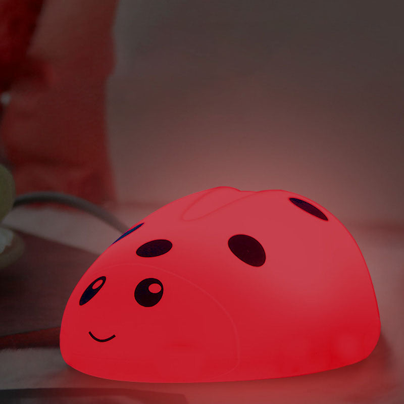 Night Light for beetle beetle Light Nightlights for Children Animal Light 7 Breathing Color Light Cute beetle Gift for Baby Girl Bedroom (beetle Lamp)