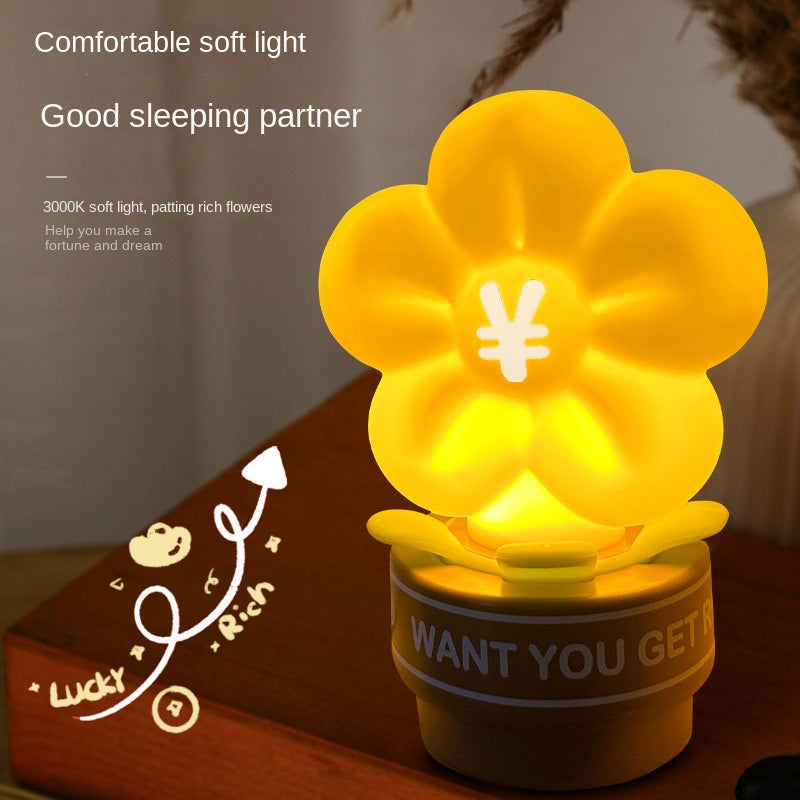 Cute Flower lamp, Portable Silicone Flower Night Light, Touch Control with Dimmable & Timer, Cute Room Bedside Decor,Ideal Birthday Xmas Gifts for Women,Kids,Boys,Girls,Teens