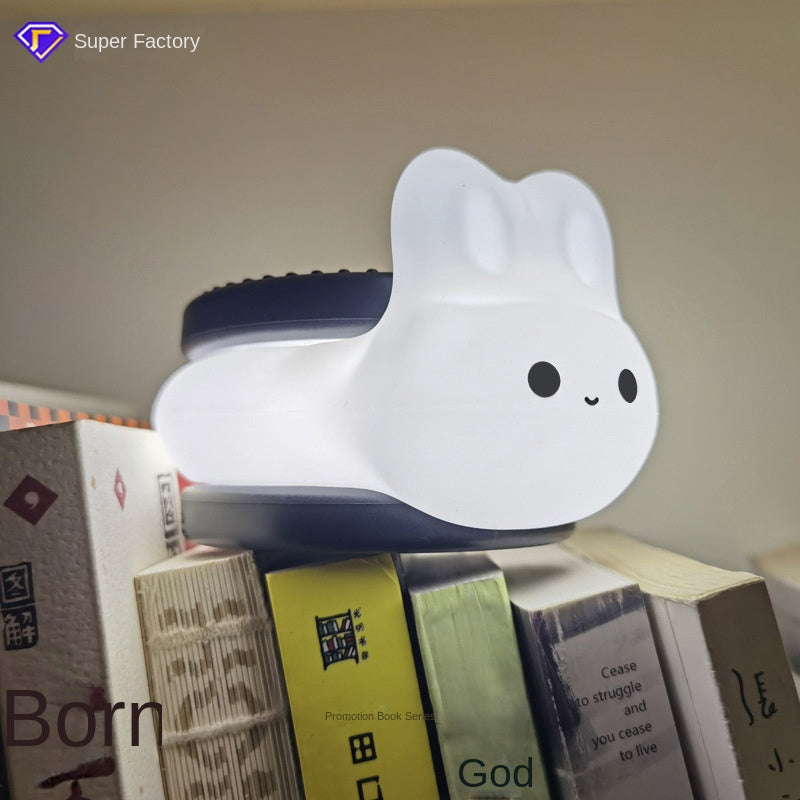 Silicone Small Night Light Bunny Charging Creative Mini Pat Light Soft Light Eye Protection with Sleeping Light