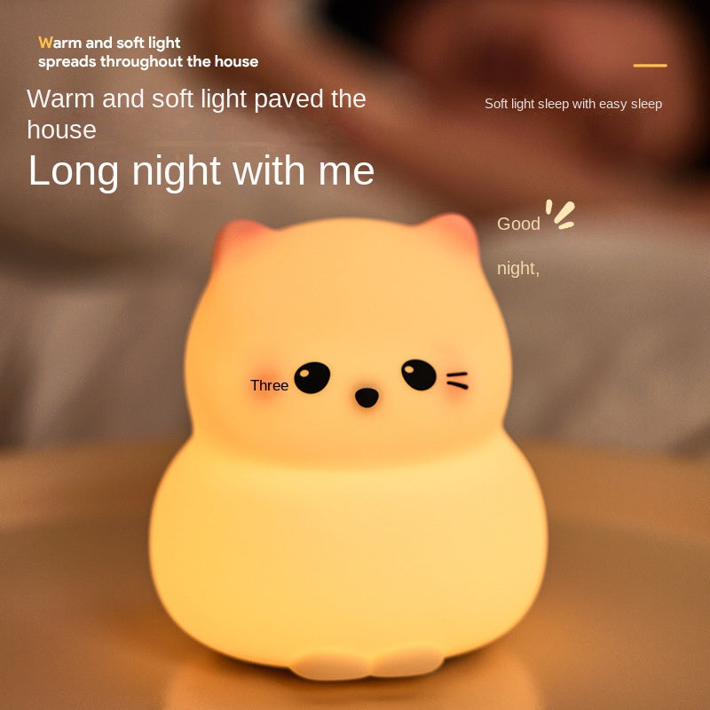 Cute Night Light For Animal Nightlight LED KiwBird Night Light Lamp Rechargeable 3 Dimmable Silicone Nursery