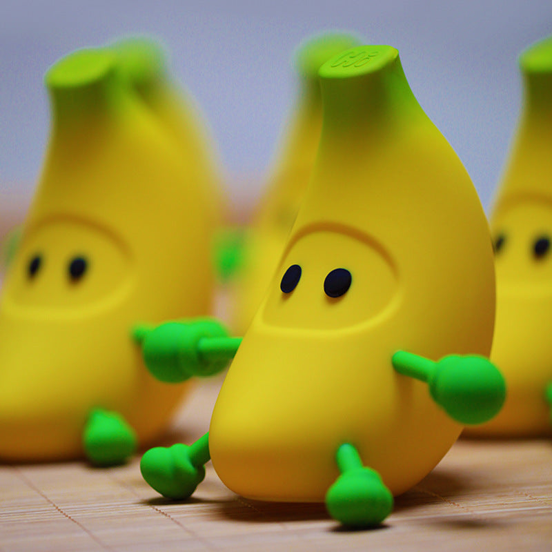 Banana Kids Night Light,Cute Cartoon Soft Silicone LED Warm Lamp,USB Rechargeable Kawaii Nursery Bedside Bedroom Table Decor, ABS+PC Bedside Lamp,Best Birthday Christmas Gift for Kid Girl Boy