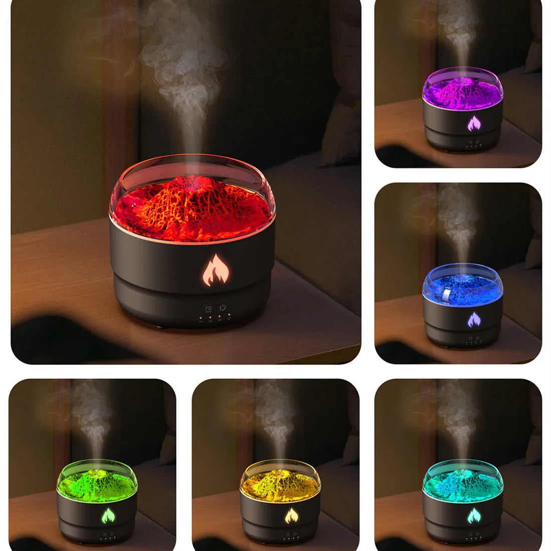 Customized 360-degree Natural Surround Fragrance Simulation Volcanic lava Essential Oil Diffuser