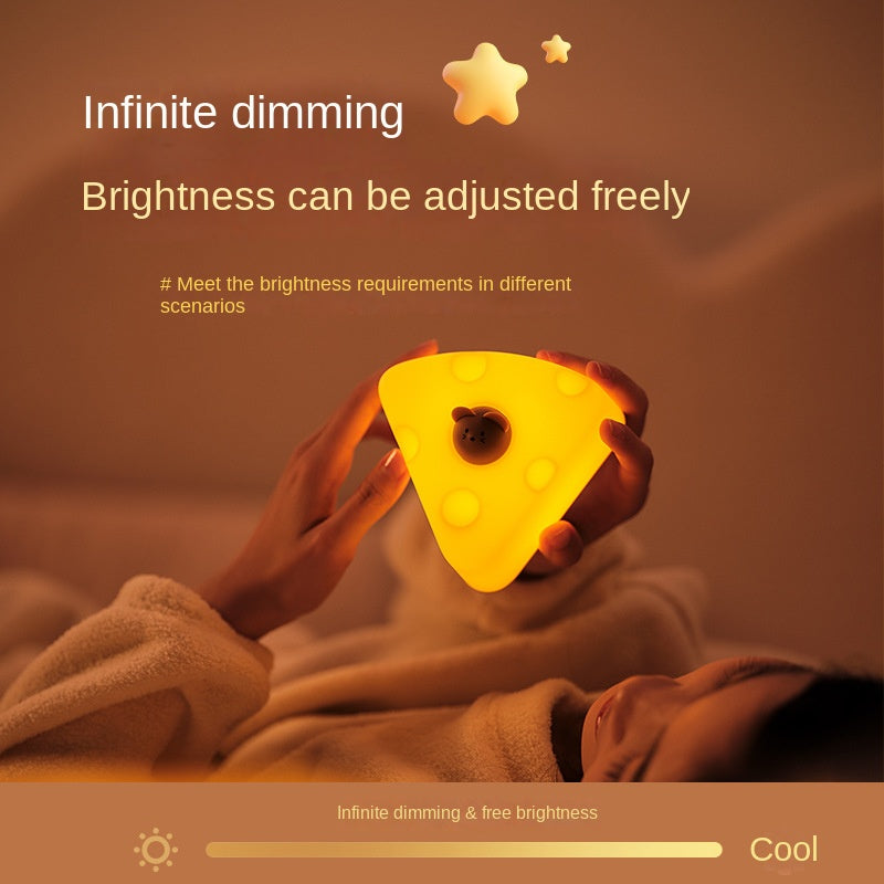 Kawaii'S Little Vegetable Chicken Little Night Light Bedroom Cute Atmosphere Light Orange