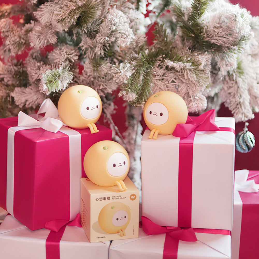 Cute Lemon Night Light for Kids, Brightness Adjustable, Tap Control, Food Grade Silicone, Rechargeable, Baby Night Light Portable Bedside Nursery Lamp, Gift for Girls Boys Toddler Women