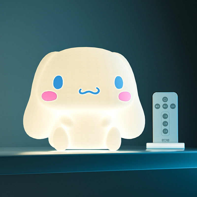 Cinnamoroll silicone night light, bedroom sleep bedside table lamp, creative birthday gift for children