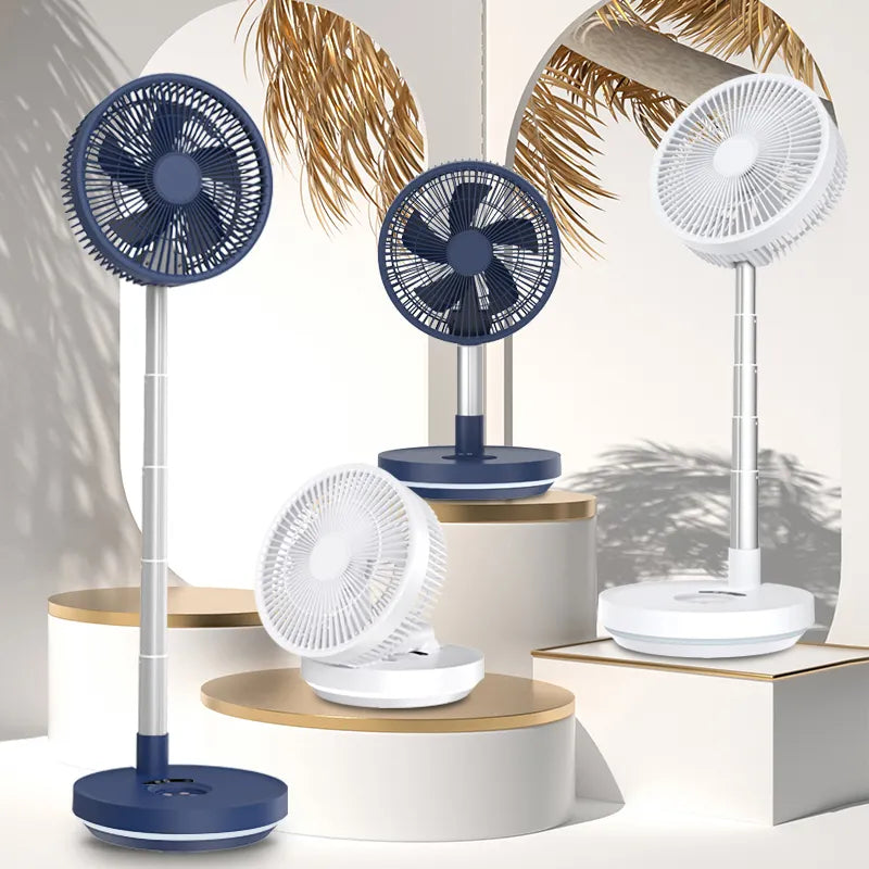 New Arrival Multifunction Portable Rechargeable Desk Fan Outdoor Camping Fan with Telescopic Function