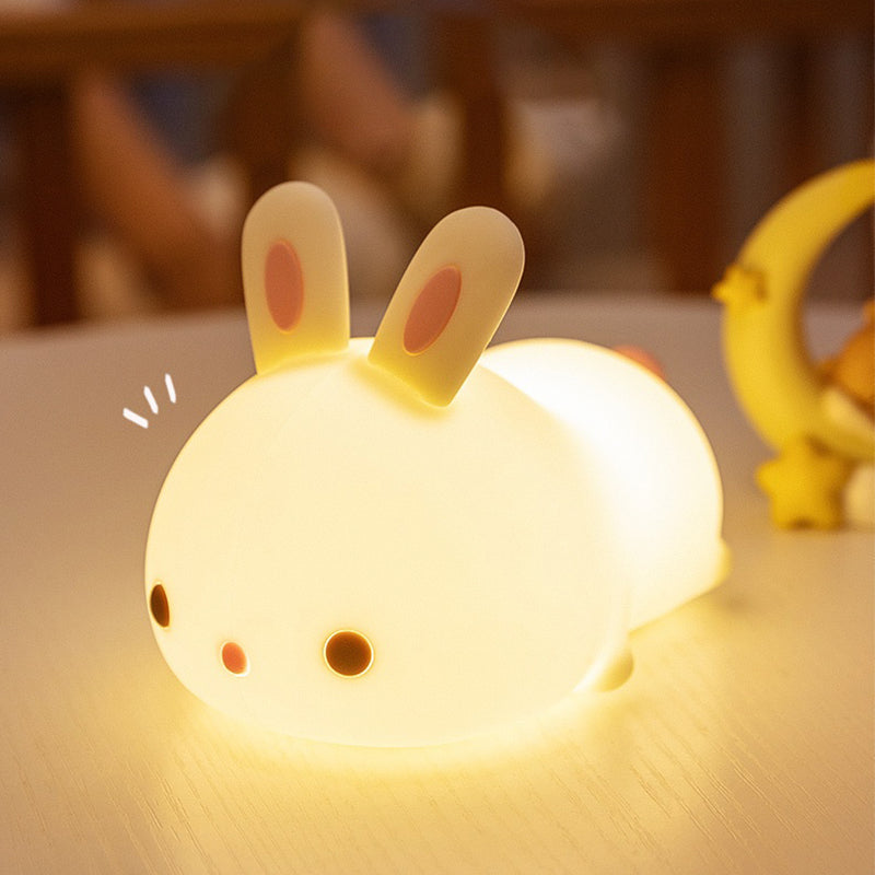Night Light for Kids Bunny Cute Lamp Kawaii 16 Colors Kids Night Light Baby Night Light Lamp Rechargeable Toddler Night Light for Baby Nursery Night Light Kids Lamp Nightlight for Kids Room
