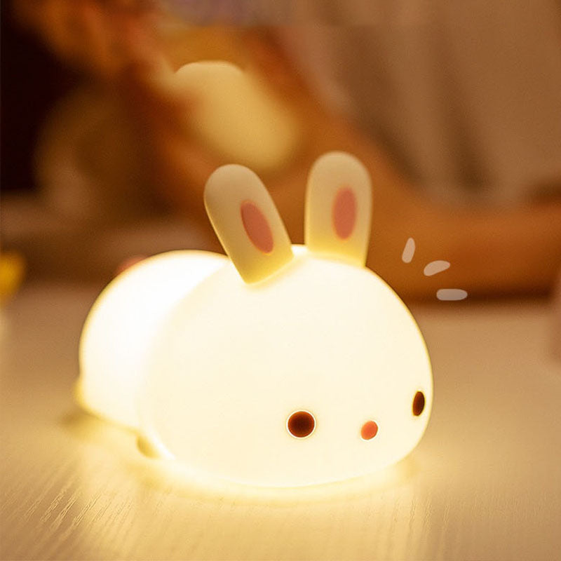 Night Light for Kids Bunny Cute Lamp Kawaii 16 Colors Kids Night Light Baby Night Light Lamp Rechargeable Toddler Night Light for Baby Nursery Night Light Kids Lamp Nightlight for Kids Room