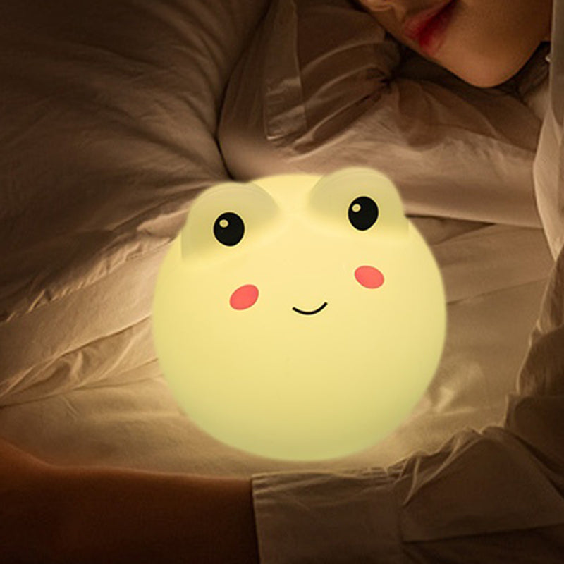 Night Lights for Kids Room LED Light Baby Touch Silicone Frog Light for Breastfeeding Nursery Squishy Lamp for Kids Teens Boys Girls Christmas Gift