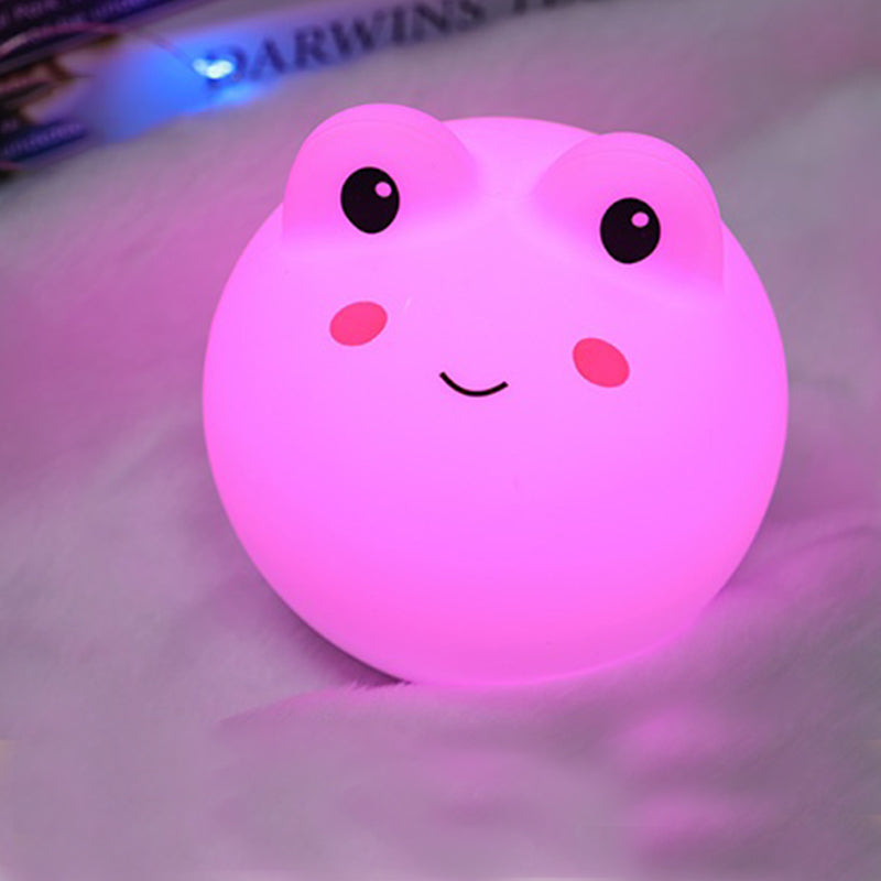 Night Lights for Kids Room LED Light Baby Touch Silicone Frog Light for Breastfeeding Nursery Squishy Lamp for Kids Teens Boys Girls Christmas Gift