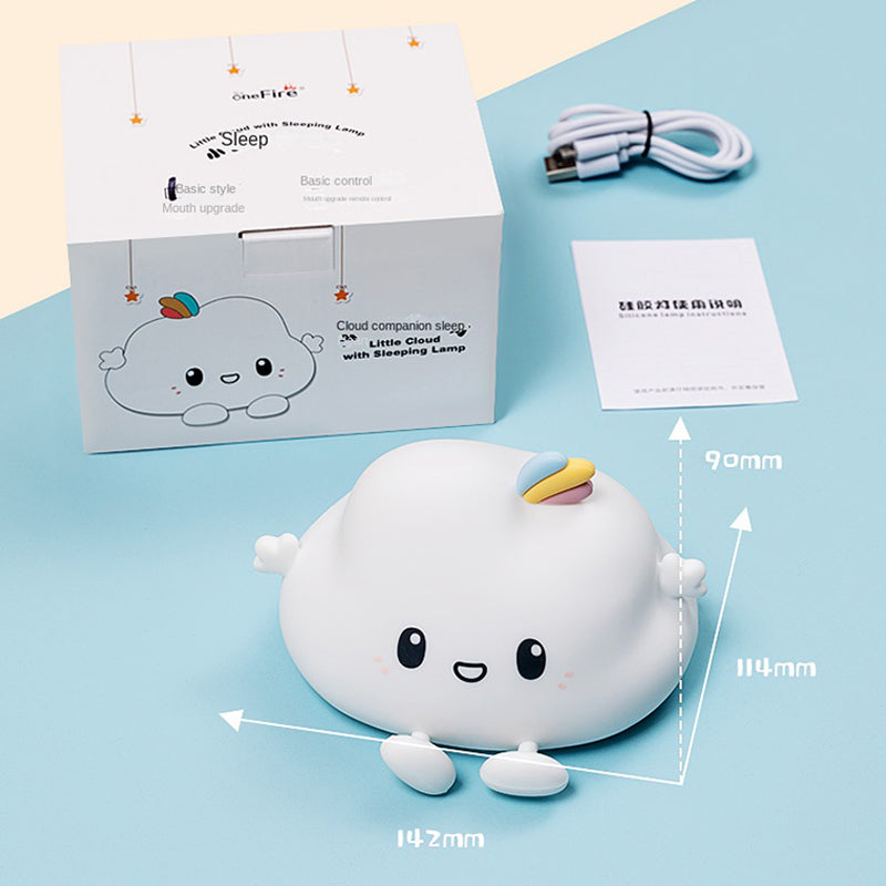 Luces nocturnas para habitación de niños y bebés recargable de silicona Kawaii portátiles  cloud y esponjosas