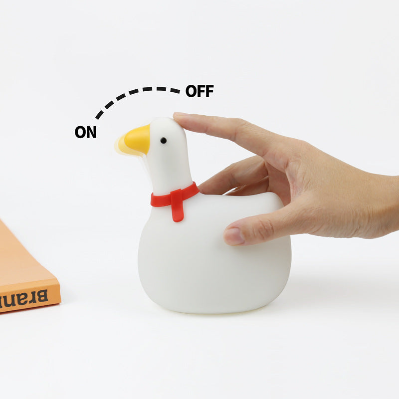 Rocking Goose Silicone Lamp Baby Nursery Light Bedroom Night Light Baby Silicone Light Goose Silicone Light Silicone Night Light Baby Night Light Children Night Light Nursery Lamp