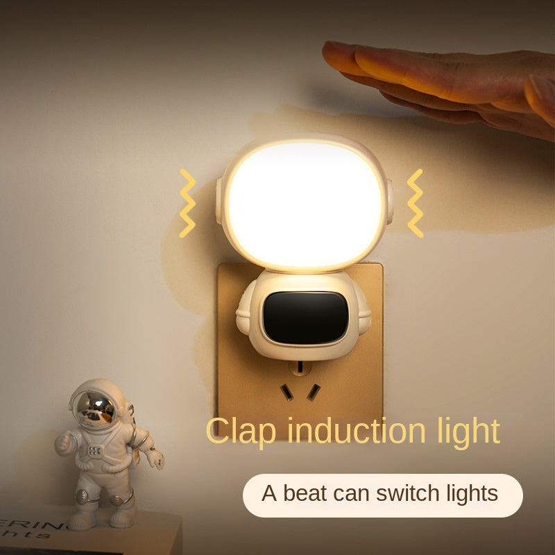 Pasoar LED de enchufe de la luz nocturna con reloj y control remoto, blanco enchufe regulable en la luz de la noche, con temporizy 3 colores claros, la luz de la batería de brillo