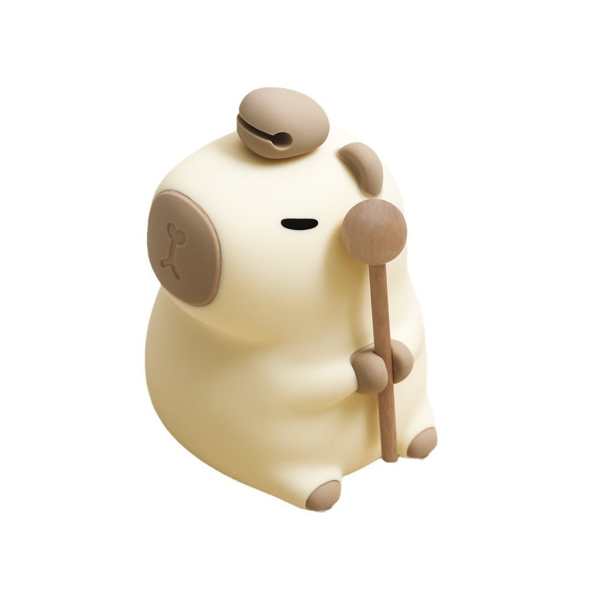 Capybara Night Light, Nursery Lamp, 7-Color RGB & 3-Level Warm Dimmable Warm, Tap Control, 30Min Timer, 100% Safe &Soft Silicone, Adorable, Soothing Ambiance, Gift for Kids, Detachable Flower