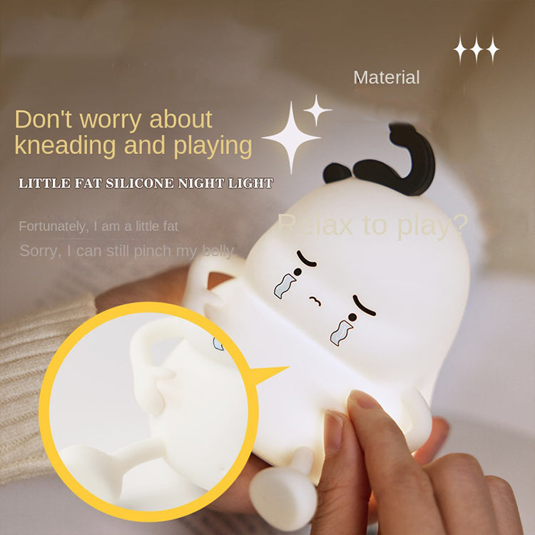 DREAMING MY DREAM Cute Night Light, LED Squishy Novelty Night Lamp, 3 Level Dimmable Nursery Nightlight, Toddler Baby Kids Decor, Cool Gifts for Kids (Baby)