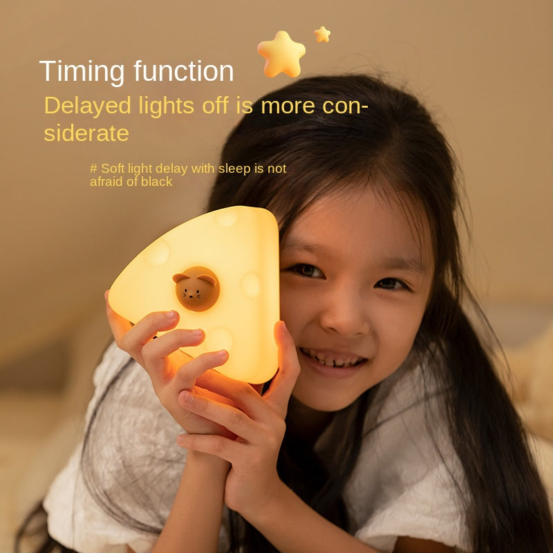 Kawaii'S Little Vegetable Chicken Little Night Light Bedroom Cute Atmosphere Light Orange