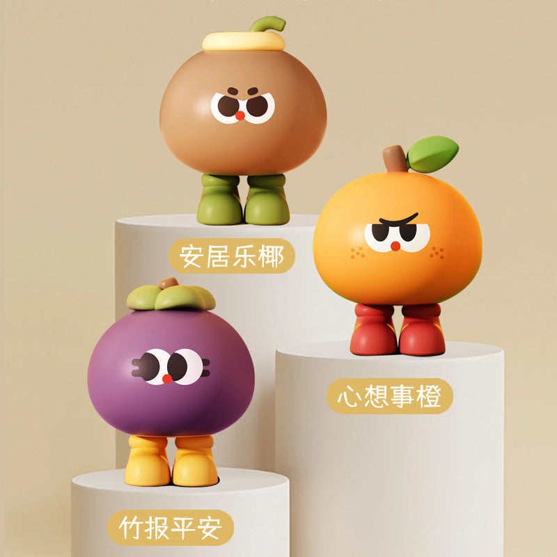 Fruit Silicone Nightlight - Rechargeable Night Light, USB Type C 500mAh 3 Level Brightness Tap Button Switch, Cute Silicone Nightlight for Bedroom