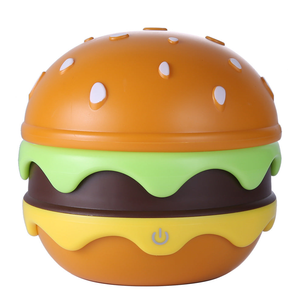 Cute Desk Lamp for Kids, Rechargeable Hamburger Small Desk Lamps with Adjustable Neck Dimmable Touch Switch, Reading Table lamp, Kawaii Desk Accessories Room Decor for Boys Girls Gifts