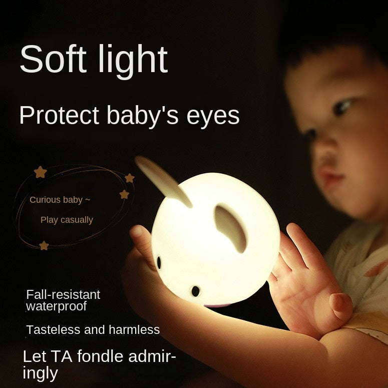 Children's Rechargeable Silicone Panda Night Light 7 Color LED Changing Light Cute Room Decor and Gift Suitable for Toddlers Teens and Valentine's Day Gift Waterproof Night Light Multicolor