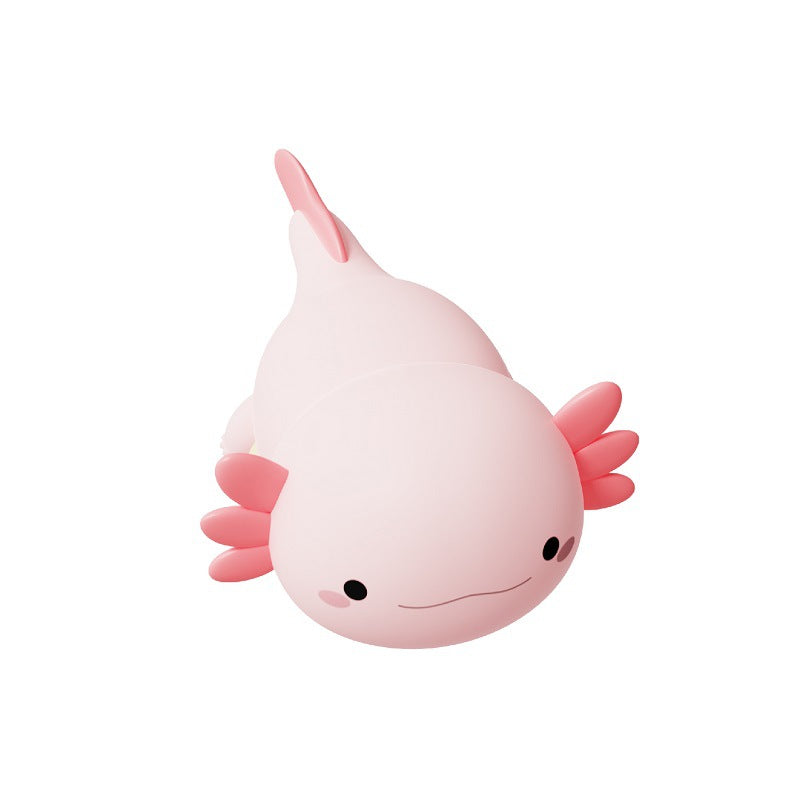 Axolotl Night Light, Cute Pink Silicone Axolotl Animal with Soft Touch NightLight for Kids Room, Dim Nursery Lamp with Rechargeable for Baby Toddlers, Gifts for Girls Teens Birthday Christmas