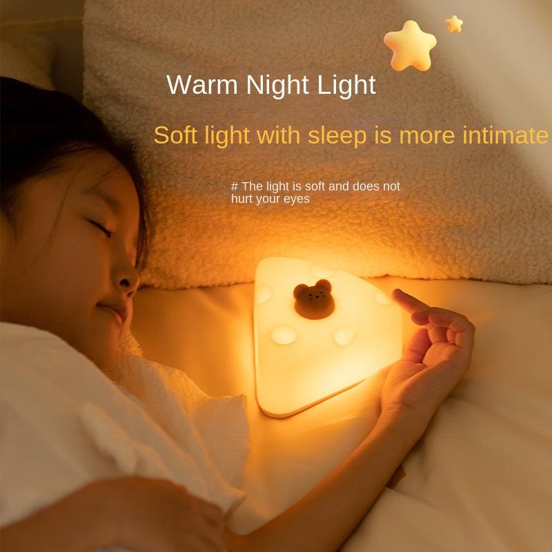 Kawaii'S Little Vegetable Chicken Little Night Light Bedroom Cute Atmosphere Light Orange
