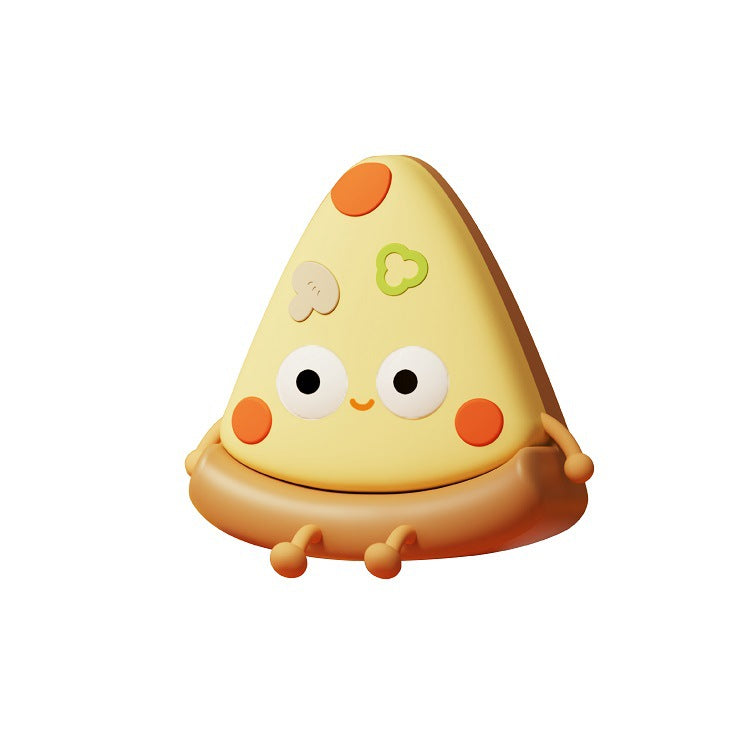 Pizza Nursery Night Light, Cute Silicone Pizza Lamp for Kids, Soft Silicone Kids Nursery Nightlight USB LED Touch Lamp Kids Bedroom Decor as Xmas Birthday Gifts for Boys Girls