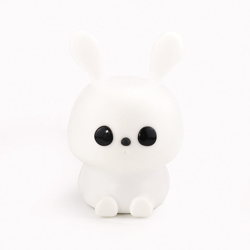 Rabbit night light, children's bedroom light, 7 colors, variable intensity, with touch sensor, Rabbit Night light, children's silicone night light, children's bedroom, Sa
