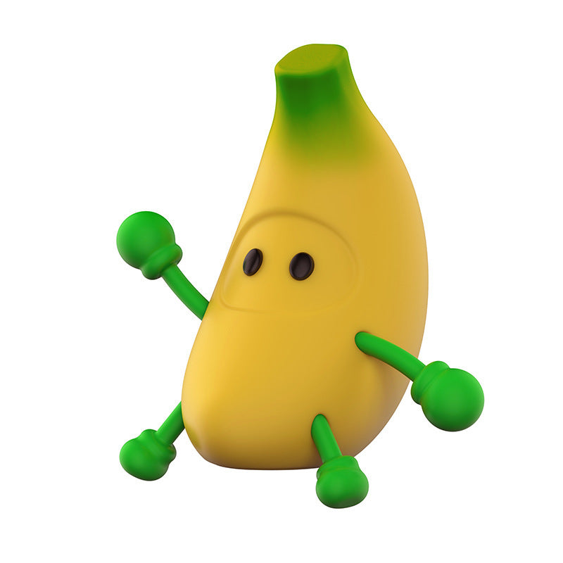 Banana Kids Night Light,Cute Cartoon Soft Silicone LED Warm Lamp,USB Rechargeable Kawaii Nursery Bedside Bedroom Table Decor, ABS+PC Bedside Lamp,Best Birthday Christmas Gift for Kid Girl Boy