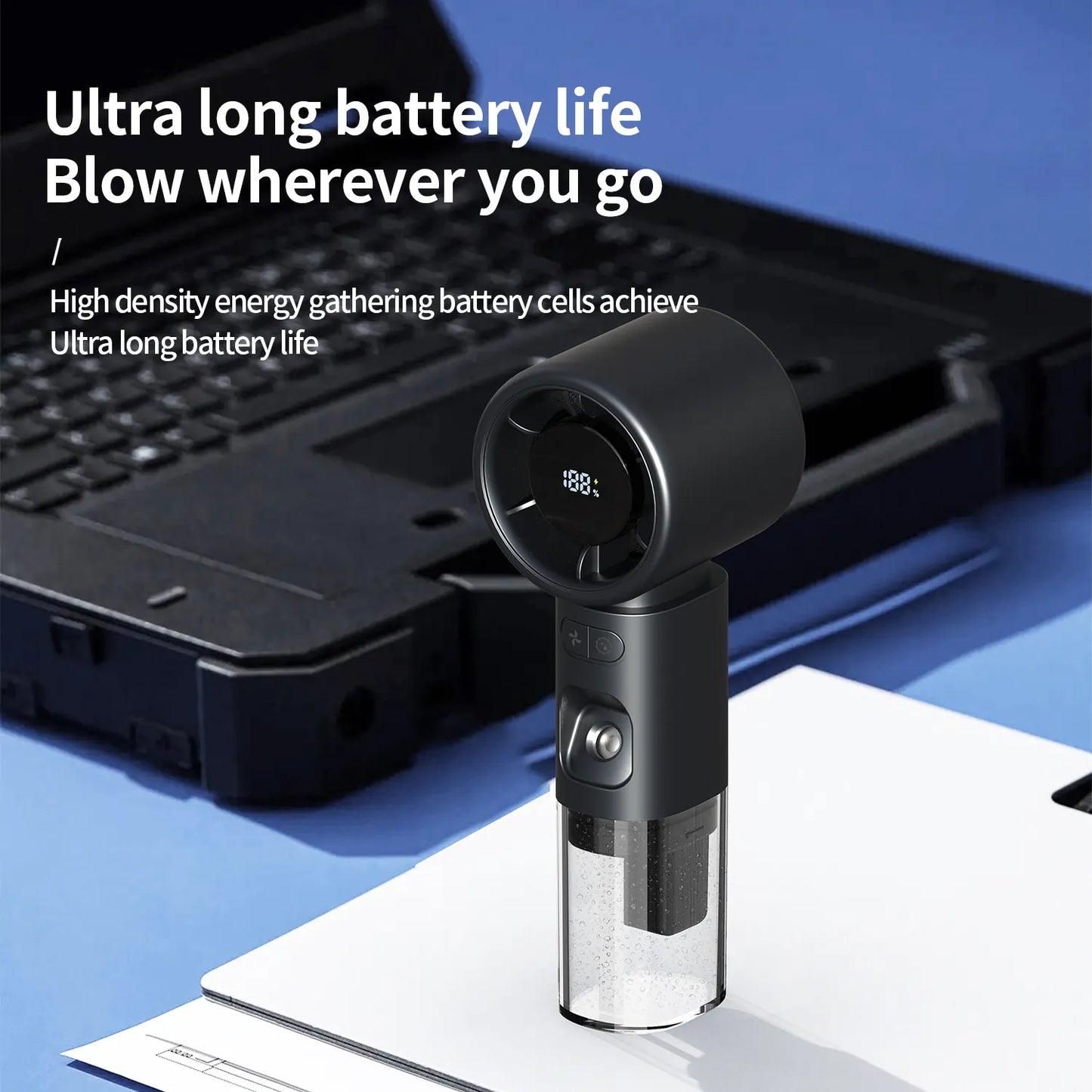 2025 New Factory Wholesale Multi-function Portable 100 Speed Rechargeable Mini Handheld Misting Fan